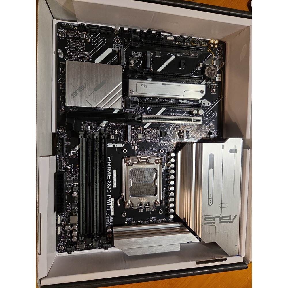 ASUS Prime X870-P WiFi AMD AM5 X870 ATX Motherboard, DDR5, PCIe 5.0, 4X M.2